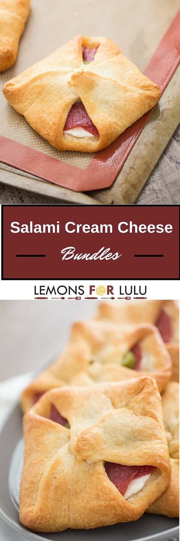 Salami Cream Cheese Bundles