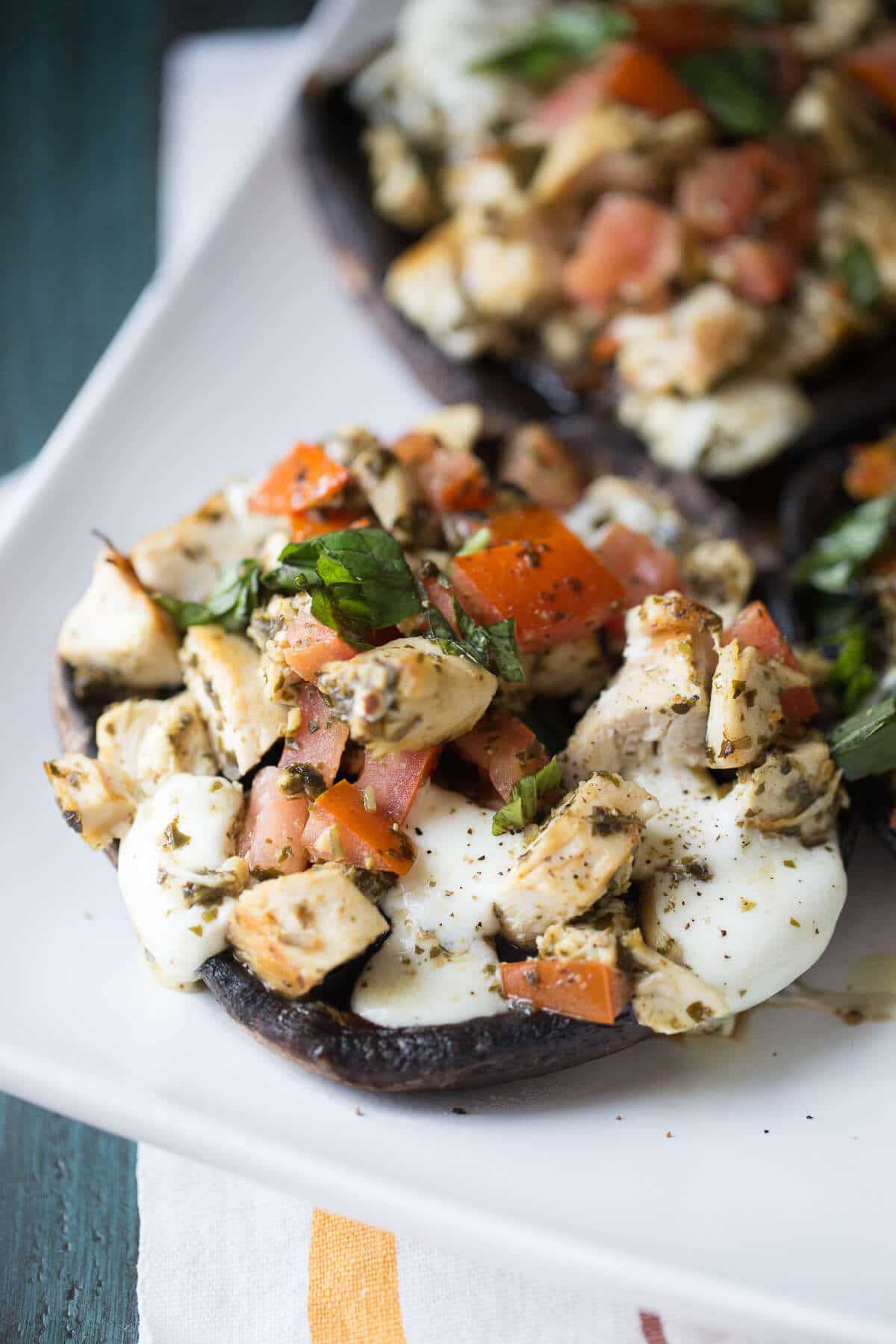 Caprese Chicken Portobello Mushrooms {Lemons for Lulu}