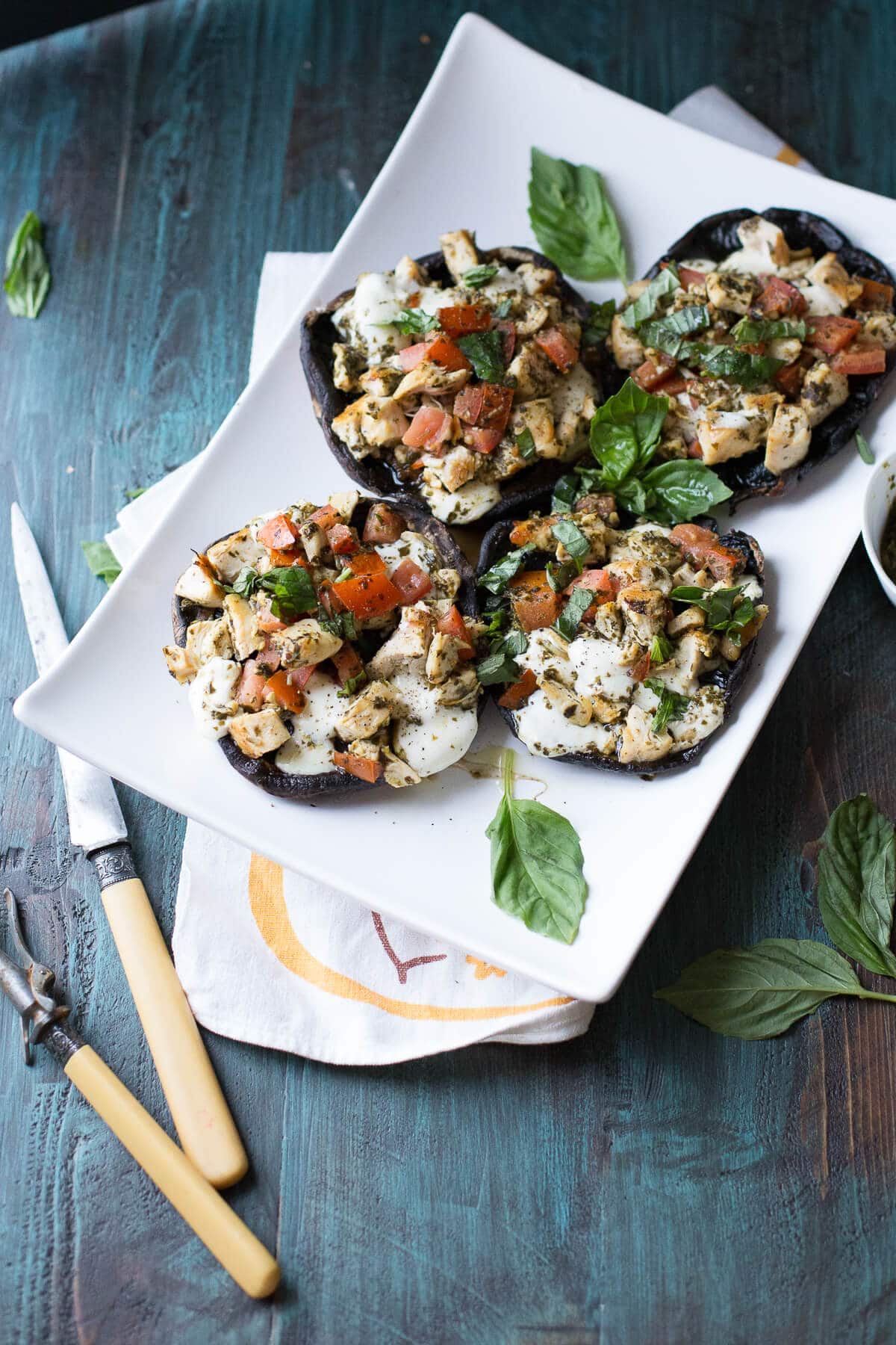 Caprese Chicken Portobello Mushrooms