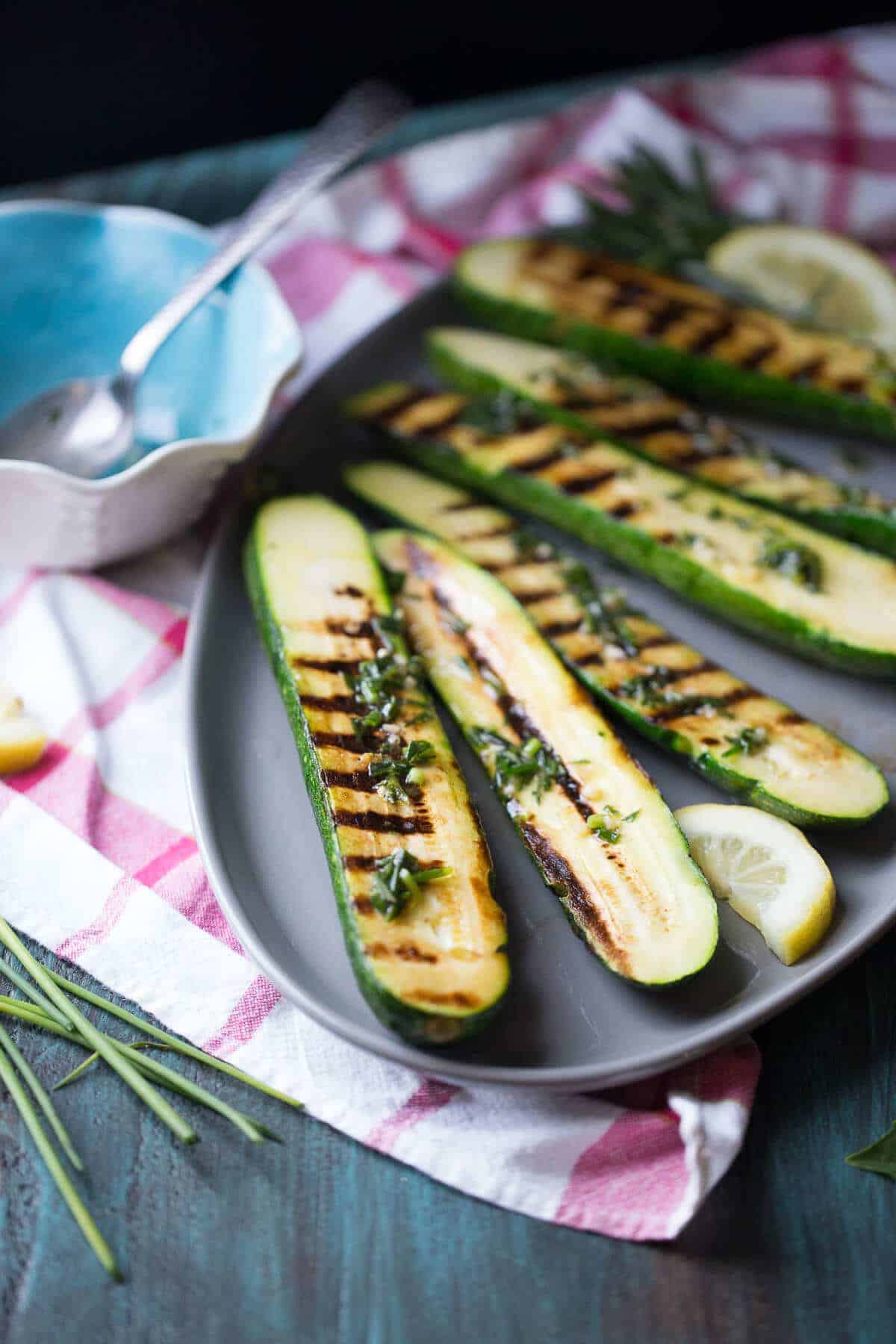 Herb Drizzled Zucchini {Lemons for Lulu}