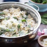 One pot meals have to be simple! This easy white chicken skillet lasagna is both simple and delicious; your family is going to love it!