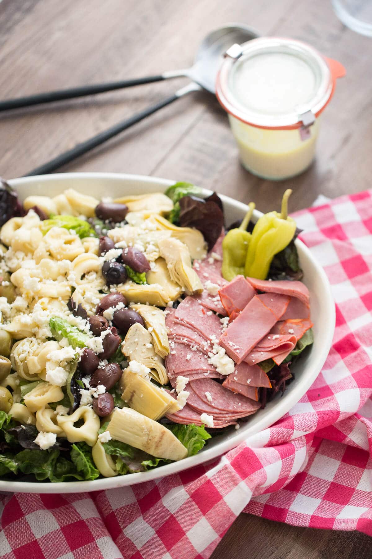Italian Chopped Salad with Tortellini