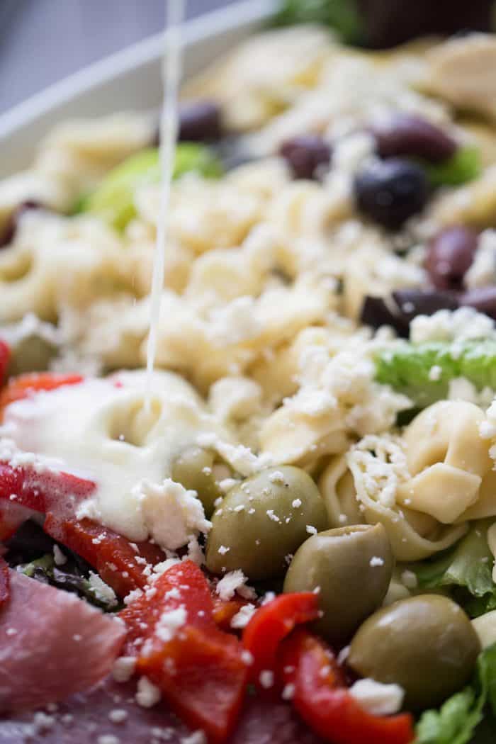 Italian Chopped Salad with Tortellini