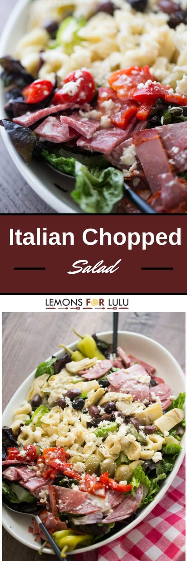 Italian Chopped Salad with Tortellini