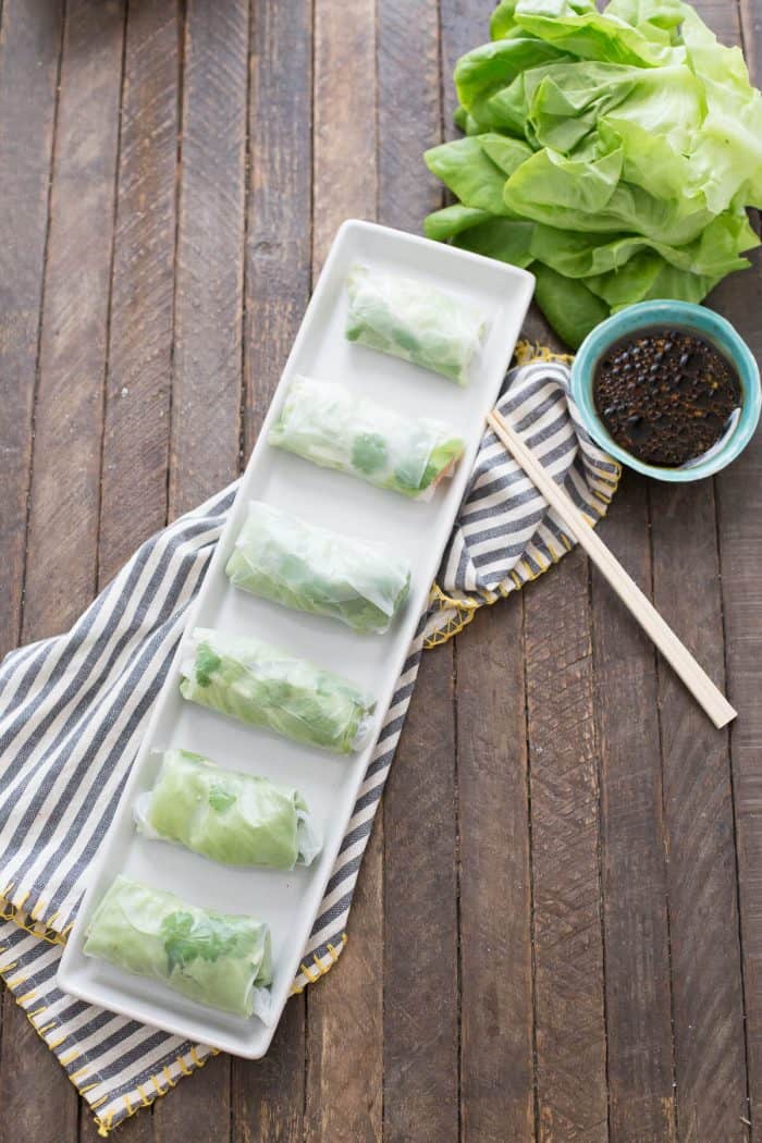 easy spring roll recipe with salmon