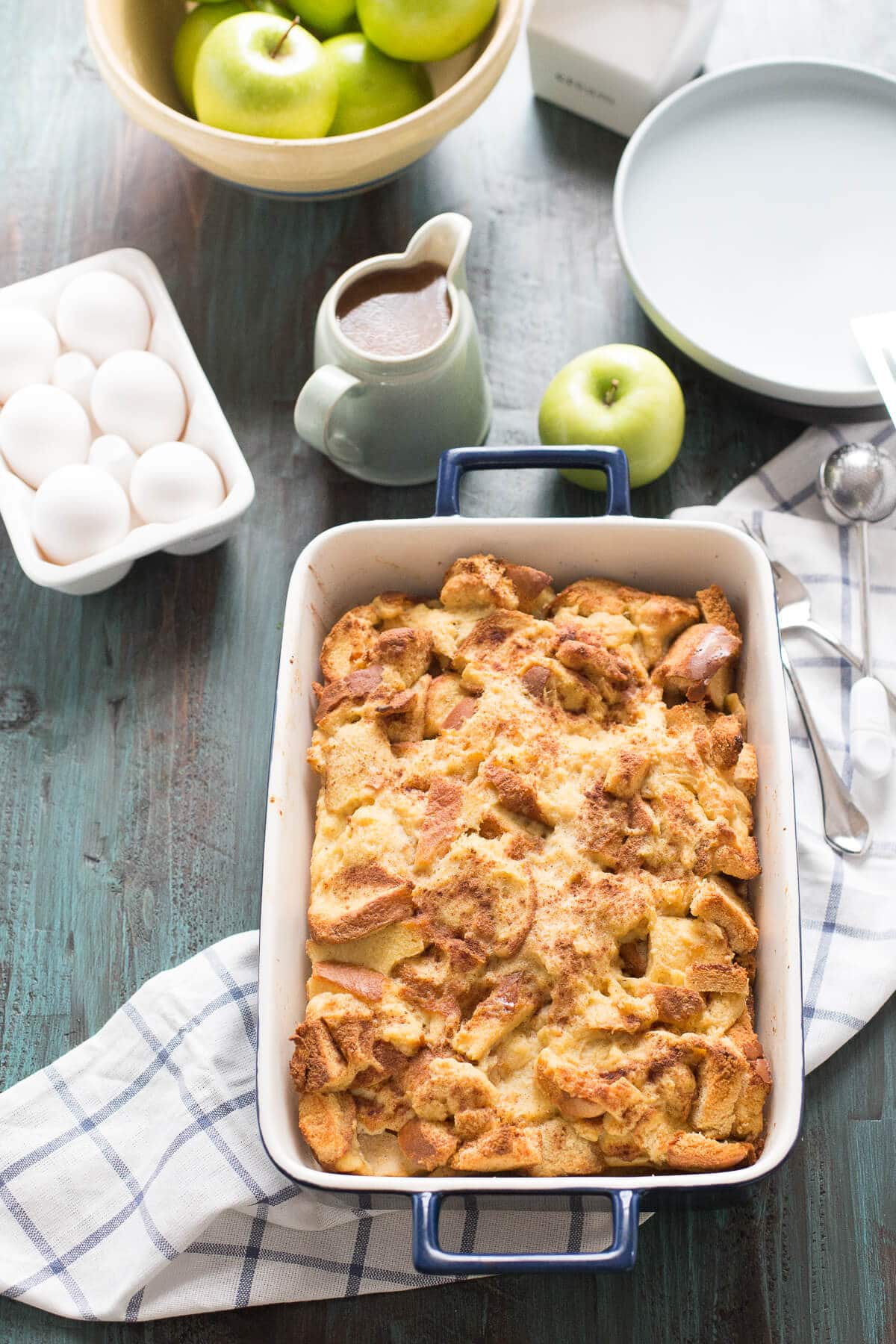 Apples Foster Bread Pudding Recipe