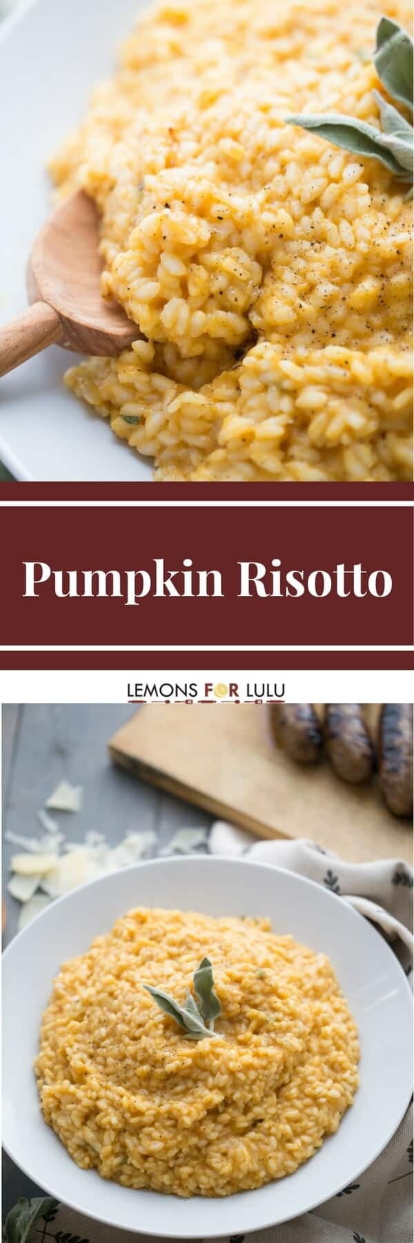 Easy Pumpkin Risotto with Italian Sausage