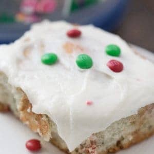 These cake mix cinnamon rolls will make everything festive and fun!