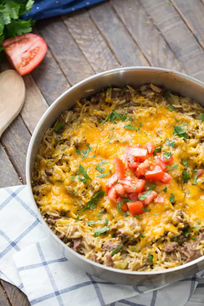 cheeseburger skillet dinner