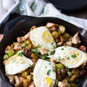 This leftover turkey hash is the best way to use up those leftovers! Almost anything goes in this recipe!