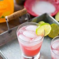 Get your happy hour going with this margarita on the beach cocktail. This simple drink is the combination of two classics!