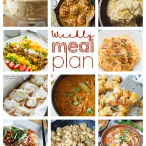 Weekly meal plan just for you!