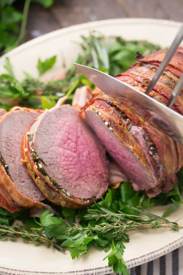 Bacon Wrapped Eye of Round Roast