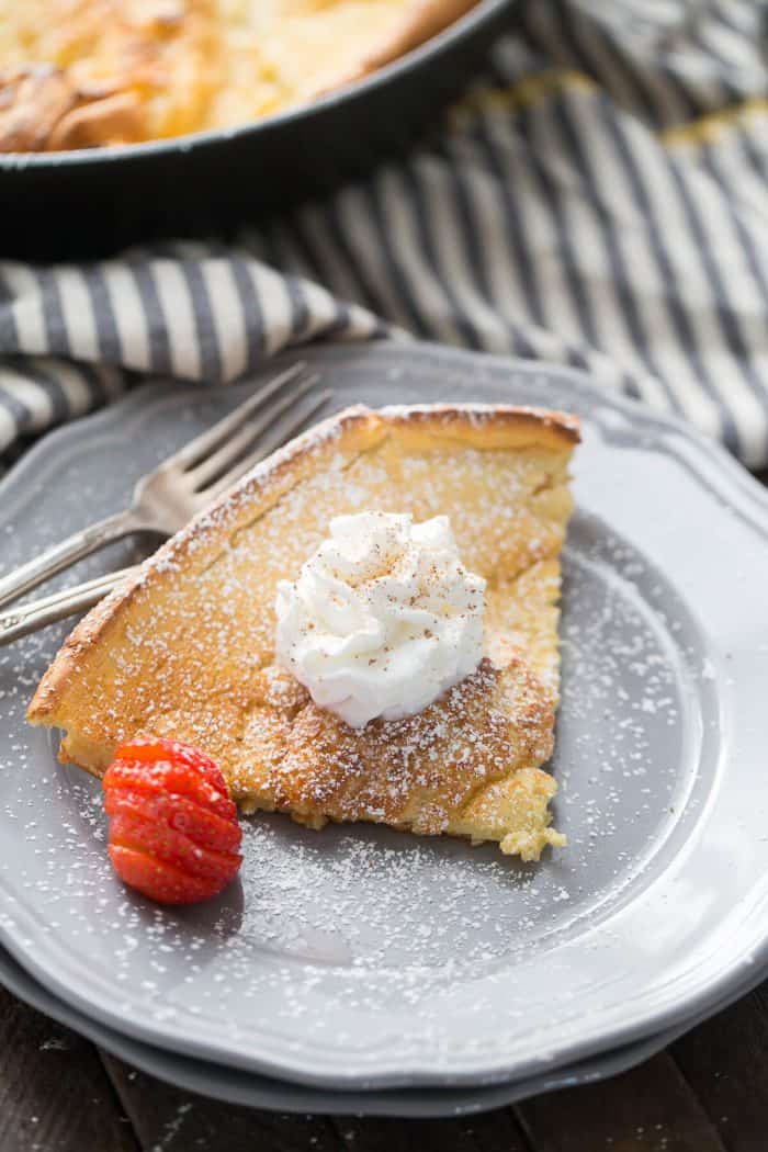 Eggnog Dutch Baby Pancake - LemonsforLulu.com