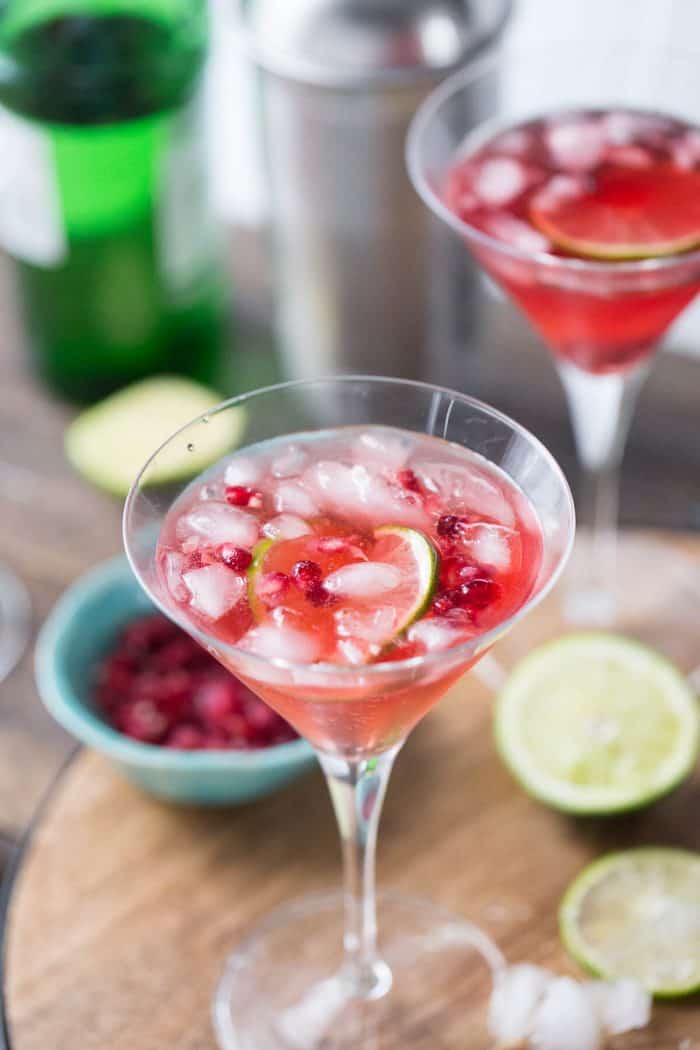 Pomegranate Gin Fizz