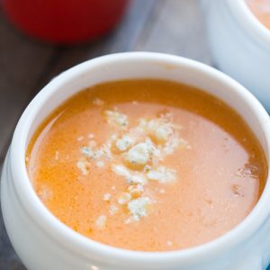 This Buffalo chicken soup will have you hooked! Its a mildly spicy way to enjoy creamy chicken soup!