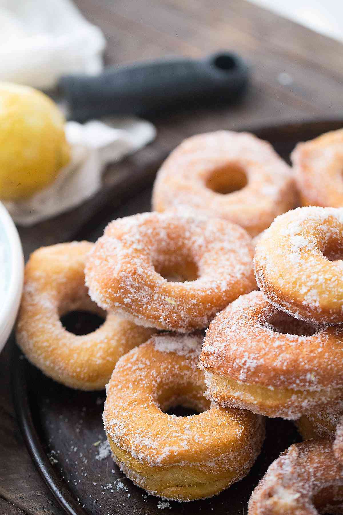 lemon sugar biscuit donuts