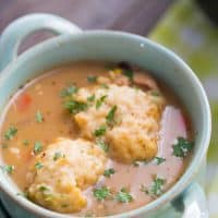 This chicken and dumplings recipe has comfort written all over it! You are going to love this version!