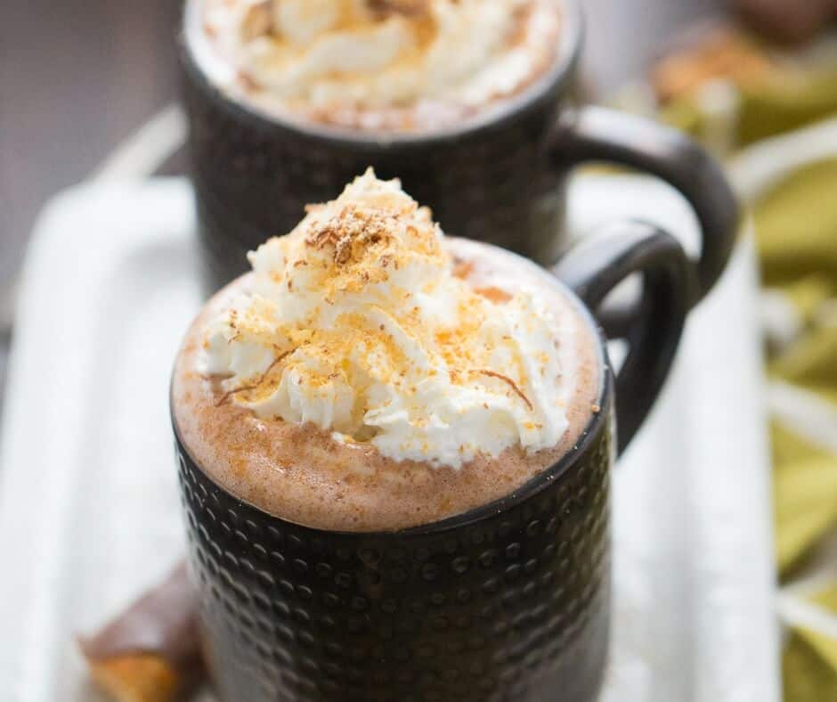 Butterfinger Hot Cocoa Recipe {Boozy}