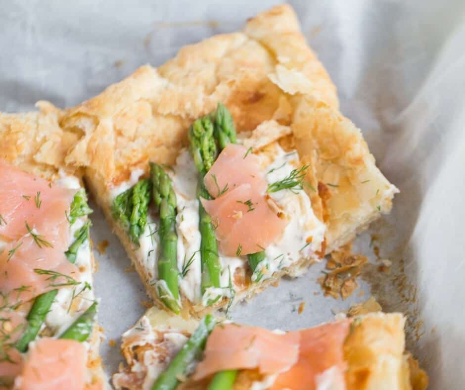 Recipe for Asparagus and Smoked Salmon Tart