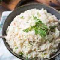 Cheesy Leek and Bacon Risotto
