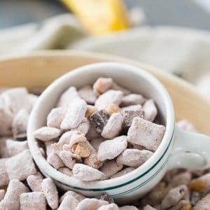 These chunky monkey muddy buddies are not only fun to eat, but they are simple to make!