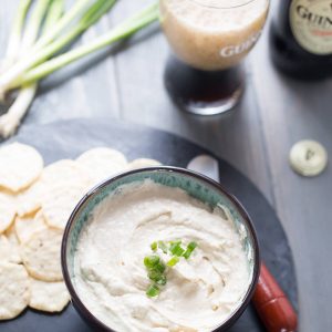 Guinness cheese dip that is a full-bodied flavor! The Guinness makes this dip rich and delicious!