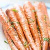 Oven Roasted Carrots with Garlic and Parsley