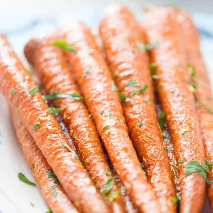Oven Roasted Carrots with Garlic and Parsley