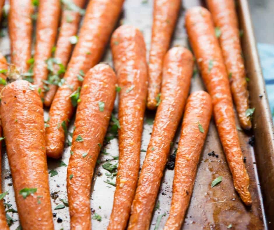 Oven Roasted Carrots with Garlic and Parsley