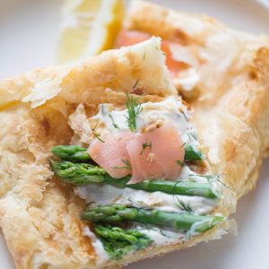 This recipe for asparagus and smoked salmon is light and tasty! It is an impressive dish for those special occasions!