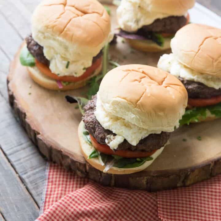 Horseradish Cheddar Burger