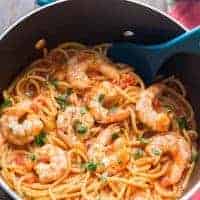 One Pot Shrimp Diablo