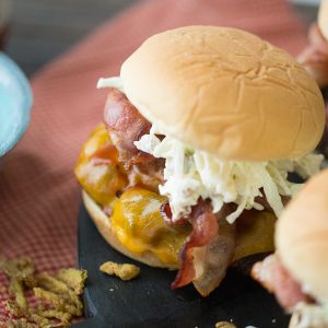 This rock and roll burger is one big, flavor packed beef burger that is little classic and a little bit wild!