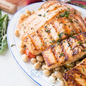 This is an easy way to enjoy salmon on the grill. It is loaded with flavor and so simple!