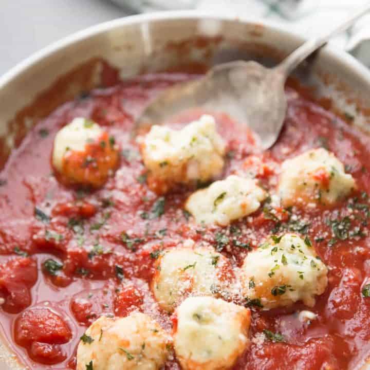 Basil Ricotta Dumplings
