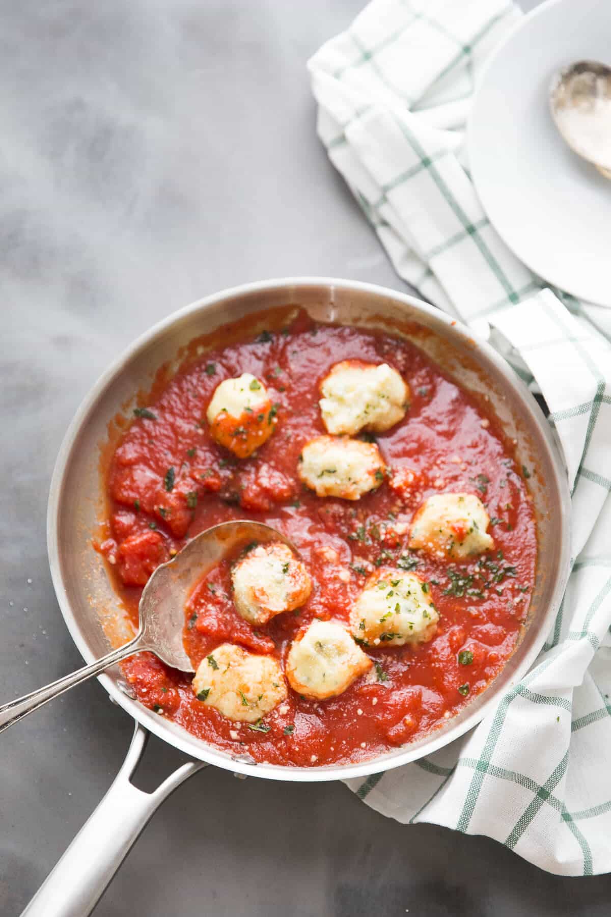 Basil Ricotta Dumplings
