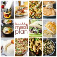 Weekly Meal Plan Week 111– 10 great bloggers bringing you a full week of recipes including dinner, sides dishes, and desserts!
