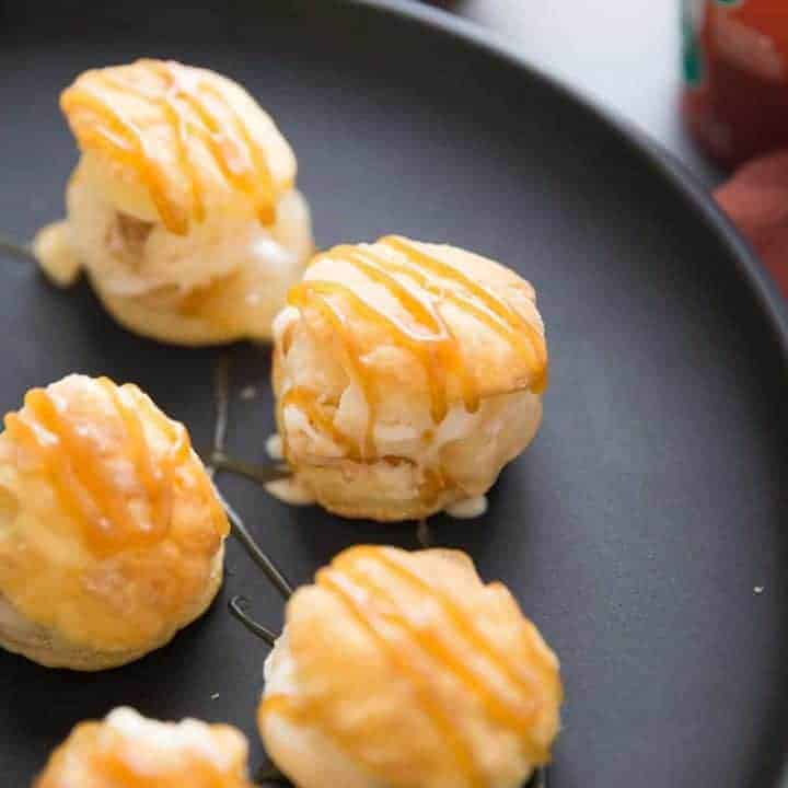 Caramel Apple Profiterole