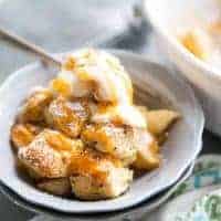 Easy Apple Cobbler with Cinnamon Roll Topping