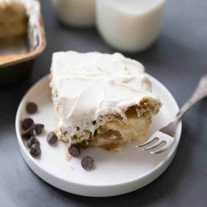 Milk and Cookies Snack Cake