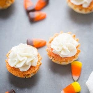 What better way to celebrate this fall season than with Candy Corn Mini Cakes! These cakes are sweet, bite-sized treats that will please kids and the kids at heart!