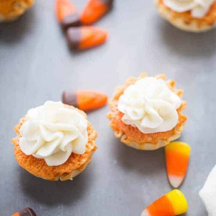Candy Corn Mini Cakes