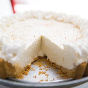 Eggnog Cheesecake with Rum