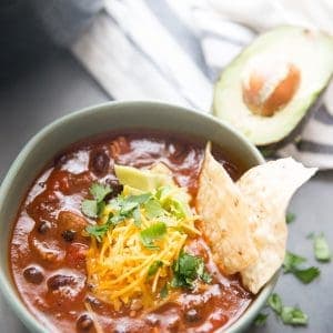 Easy brisket chili