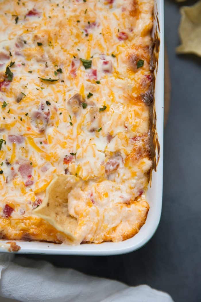 hot bacon and pimento cheese dip