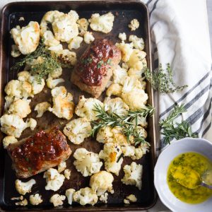 Roasted cauliflower parmesan