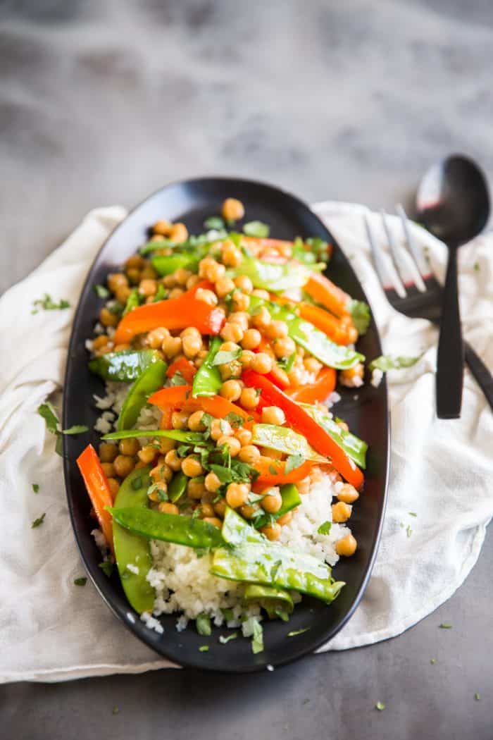 honey and garlic vegetarian stir fry