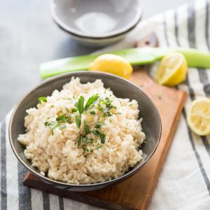 Lemon Risotto in a bowl