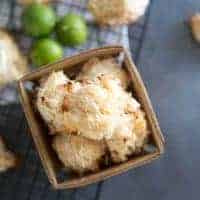 Key Lime Coconut Macaroon Cookies